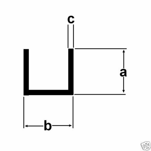 Alu profil - alu, u-profil